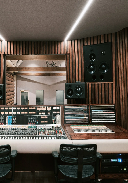Studio equipment and setup illustration